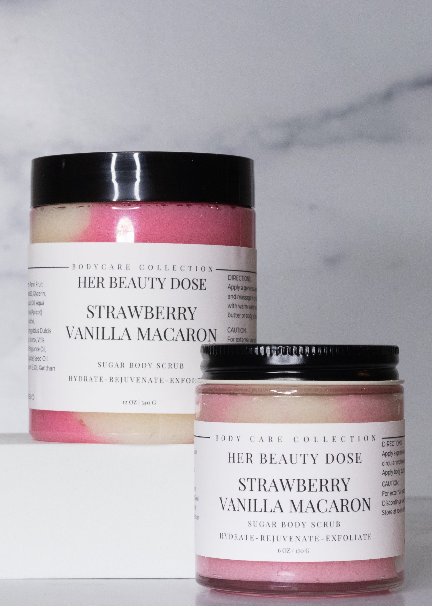 STRAWBERRY VANILLA MACARON BODY SCRUB
